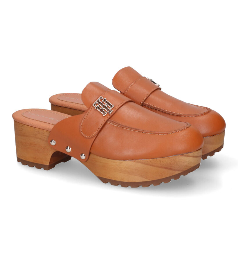 Tommy Hilfiger Hardware Clogs en Cognac pour femmes (310709)