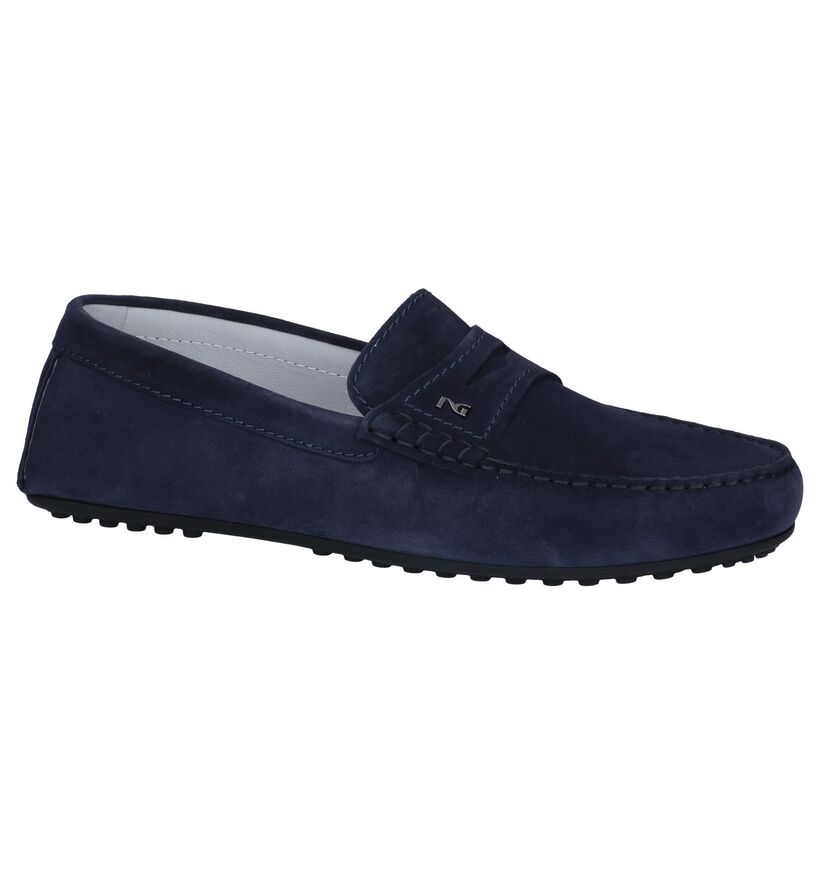 NeroGiardini Mocassins en Bleu foncé en nubuck (258208)