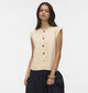Vero Moda Gold SL Gilet en Beige pour femmes (367160)