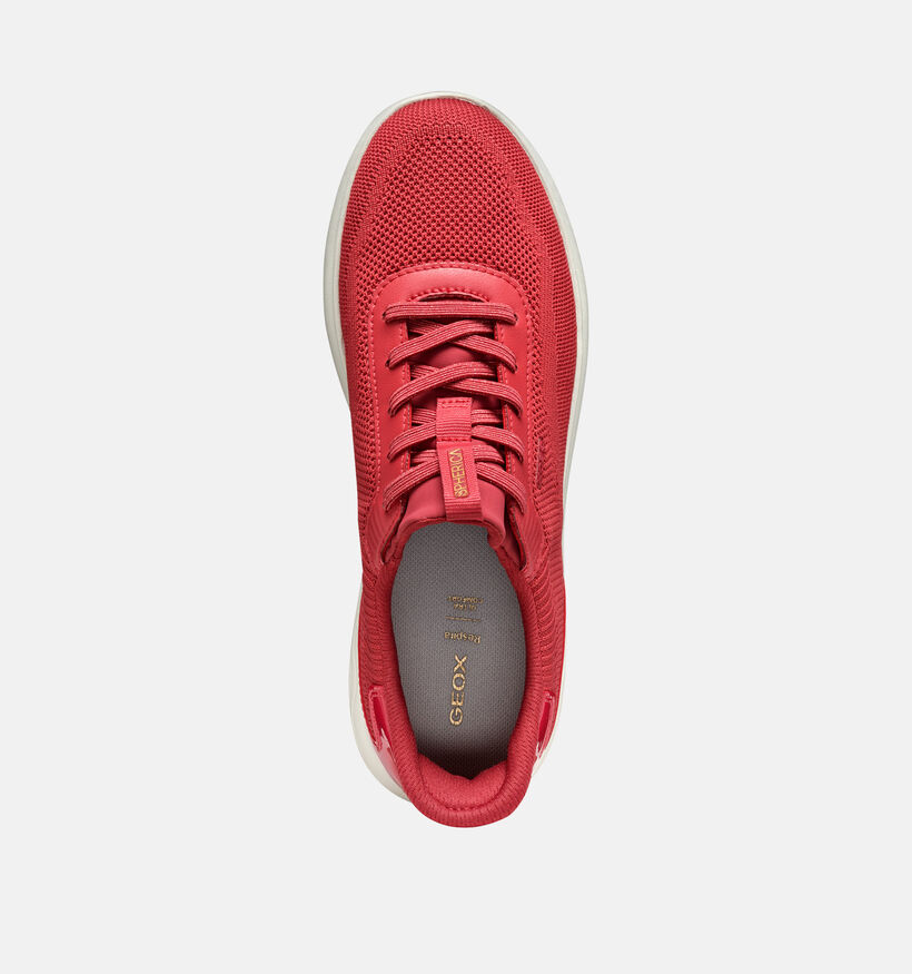 Geox Spherica Baskets en Rouge pour femmes (353782) - pour semelles orthopédiques