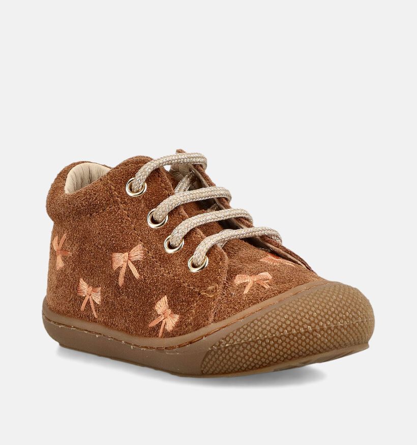 Naturino Cocoon Bruine Boots met Veters voor meisjes (380204) - geschikt voor steunzolen