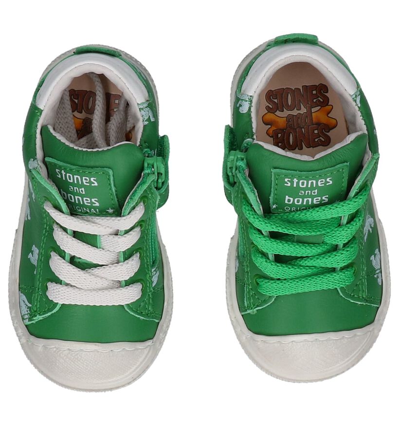 STONES and BONES Dipo Chaussures à lacets en Blanc en cuir (268850)