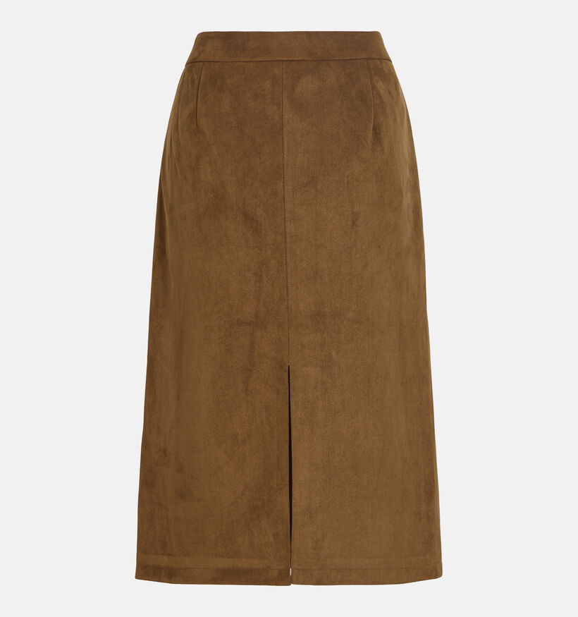 Vila Zinna Bruine Midi-Rok voor dames (378493)