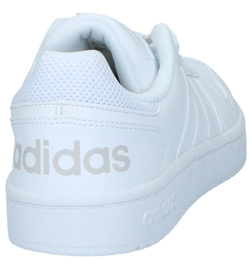 Witte Sneakers adidas Hoops 2.0 in kunstleer (221720)