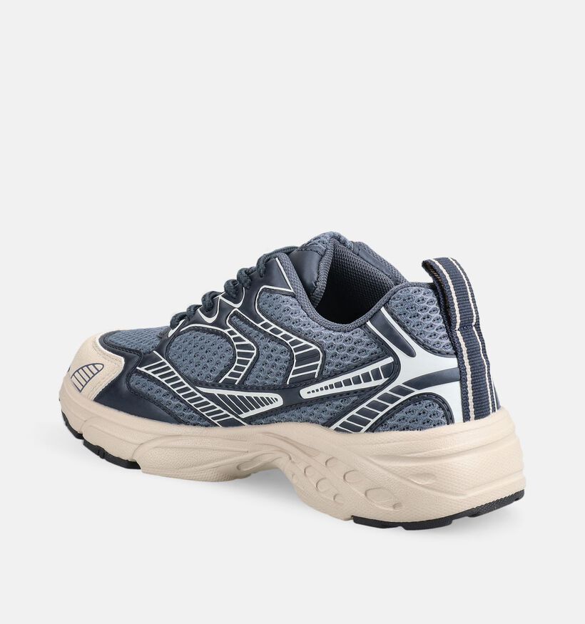 Milo & Mila Baskets en Bleu/Beige pour filles, gar&ccedil;ons (379235) - pour semelles orthop&eacute;diques