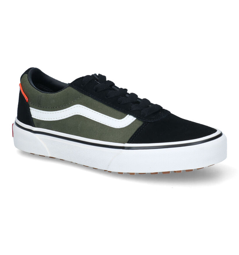 Vans Ward Zwart/Kaki Sneakers voor jongens (317522)