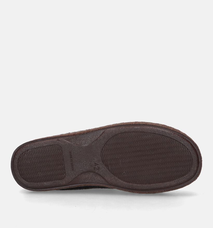 Hush Puppies Douvent Pantoufles hautes en Brun pour hommes (330021)