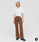 Desires Florence Pantalon classique en Brun fonc&eacute; pour femmes (379182)