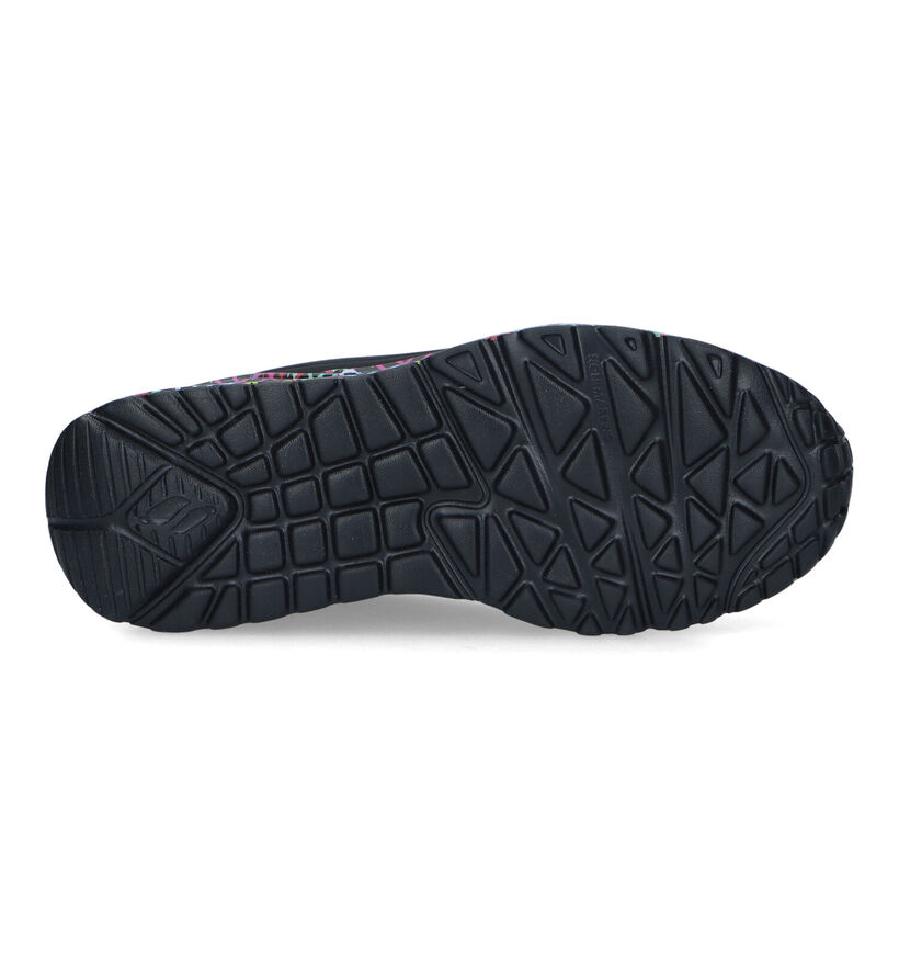 Skechers Uno Lite Lovely Luv Baskets en Noir pour filles (326444)