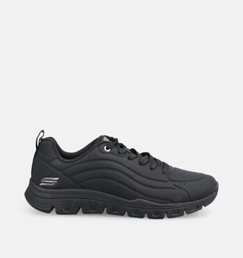 Skechers Memory Foam Low Baskets Noir/Blanc