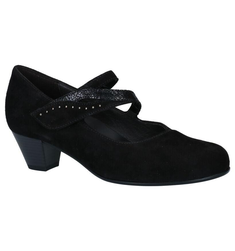 Gabor OptiFit Zwarte Pumps in nubuck (282461)