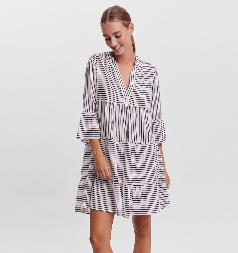 Vero Moda Heli Roze Gestreept Kleedje (311886)