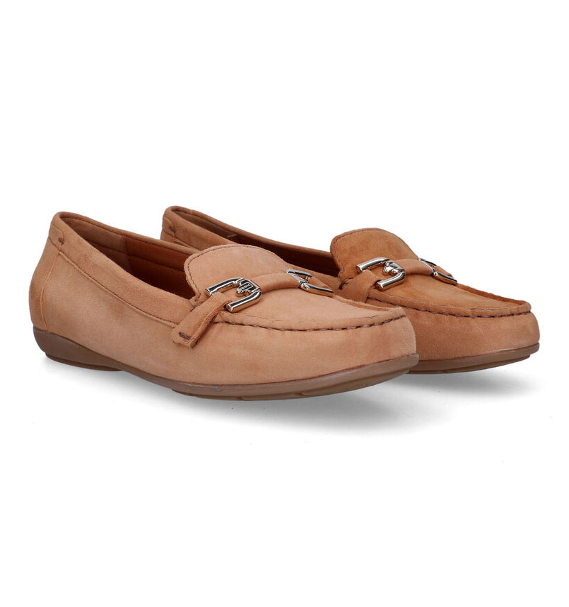 Geox Annytah Mocassins en Cognac pour femmes (320123)