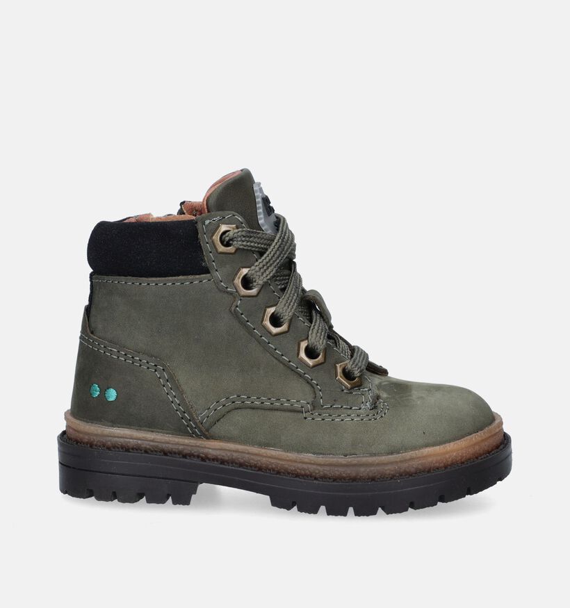 Bunnies Bottines robustes en Vert kaki pour garçons (347756) - pour semelles orthopédiques