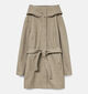 Vero Moda Curve Popliva Manteau long en Beige pour femmes (362588)