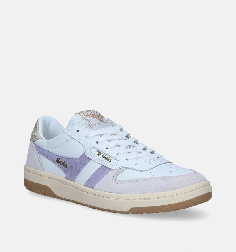 Gola Hawk Witte Sneakers voor dames (336360) - geschikt voor steunzolen