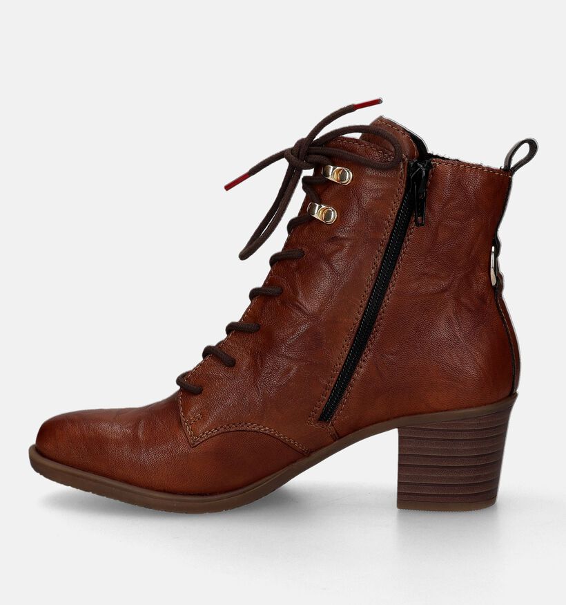 Rieker Bottines avec lacets en Cognac pour femmes (331602)