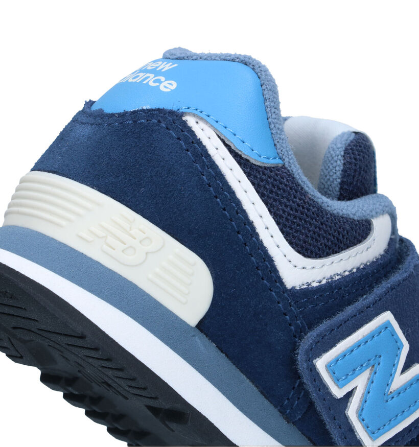 New Balance PV574 Baskets en Bleu pour garçons (319257) - pour semelles orthopédiques