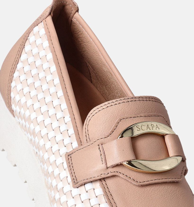 Scapa Mocassins Bruin voor dames (355543) - geschikt voor steunzolen