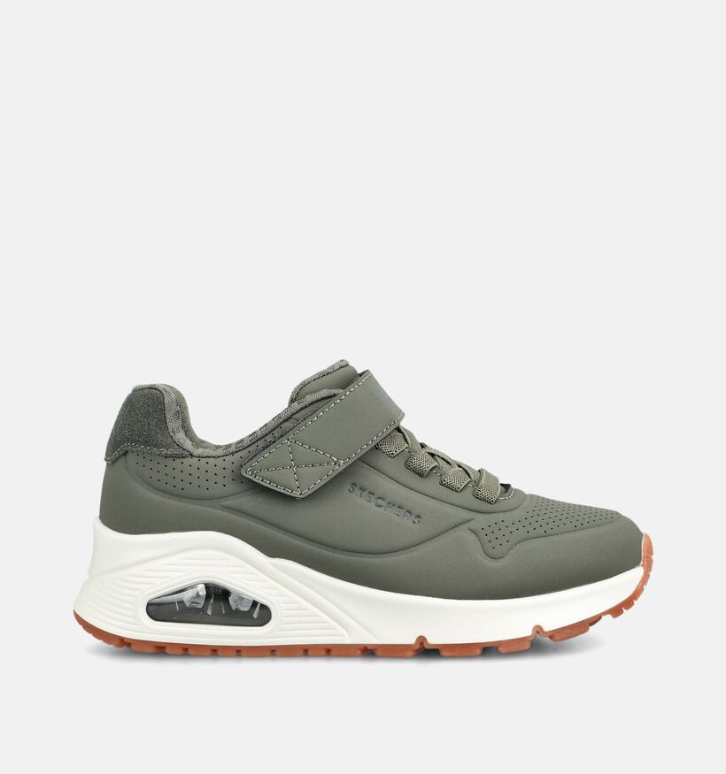 Skechers Uno Gen1 Baskets basses en Vert kaki pour filles, gar&ccedil;ons (376861)