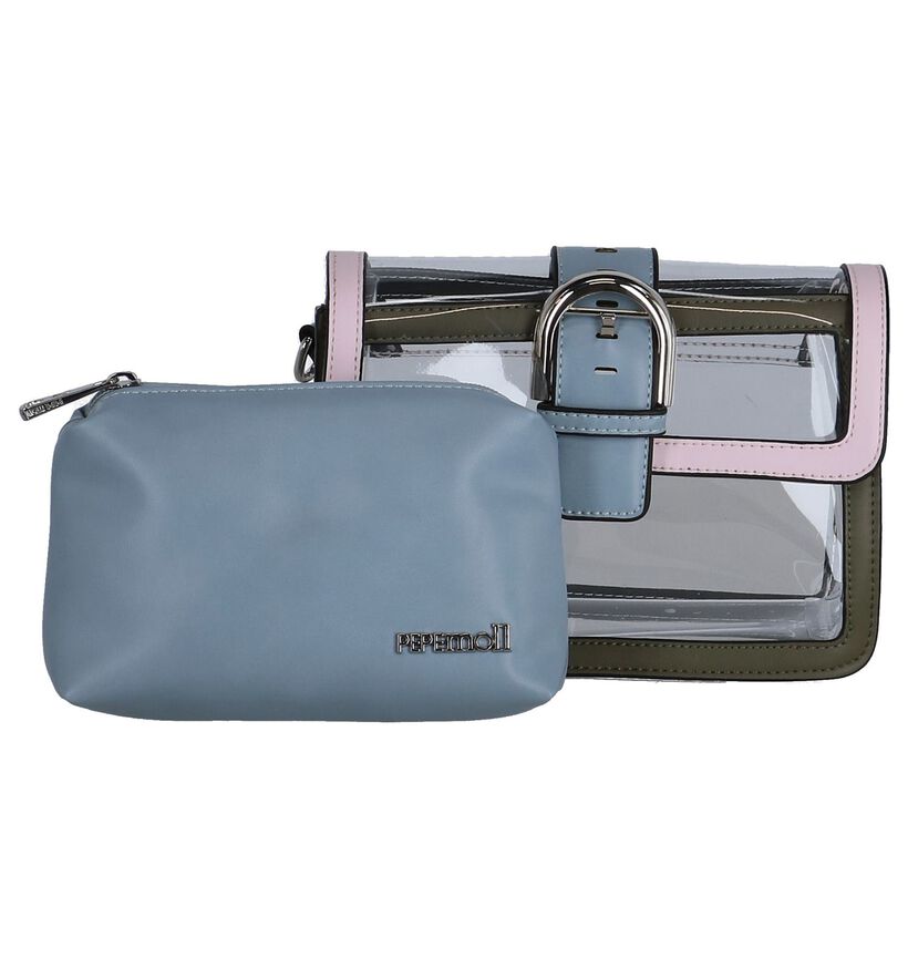 Blauwe Crossbody Tas Pepe Moll in kunstleer (250456)