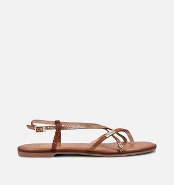 Les Tropeziennes Sandalen Zwart/Cognac/Bruin