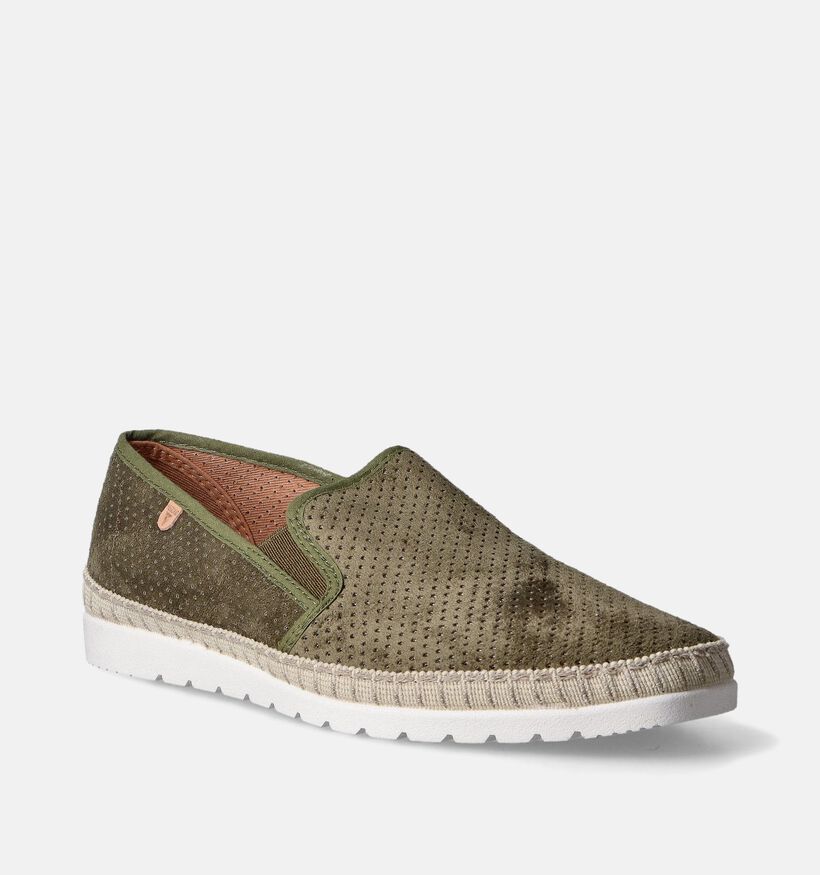 Verbenas Boris Hole Gallery Mocassins en Vert khaki pour hommes (357754)