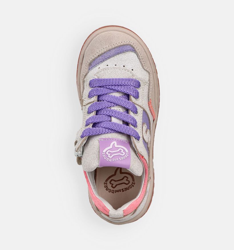 STONES and BONES Macan Ecru Sneakers voor meisjes (373755) - geschikt voor steunzolen