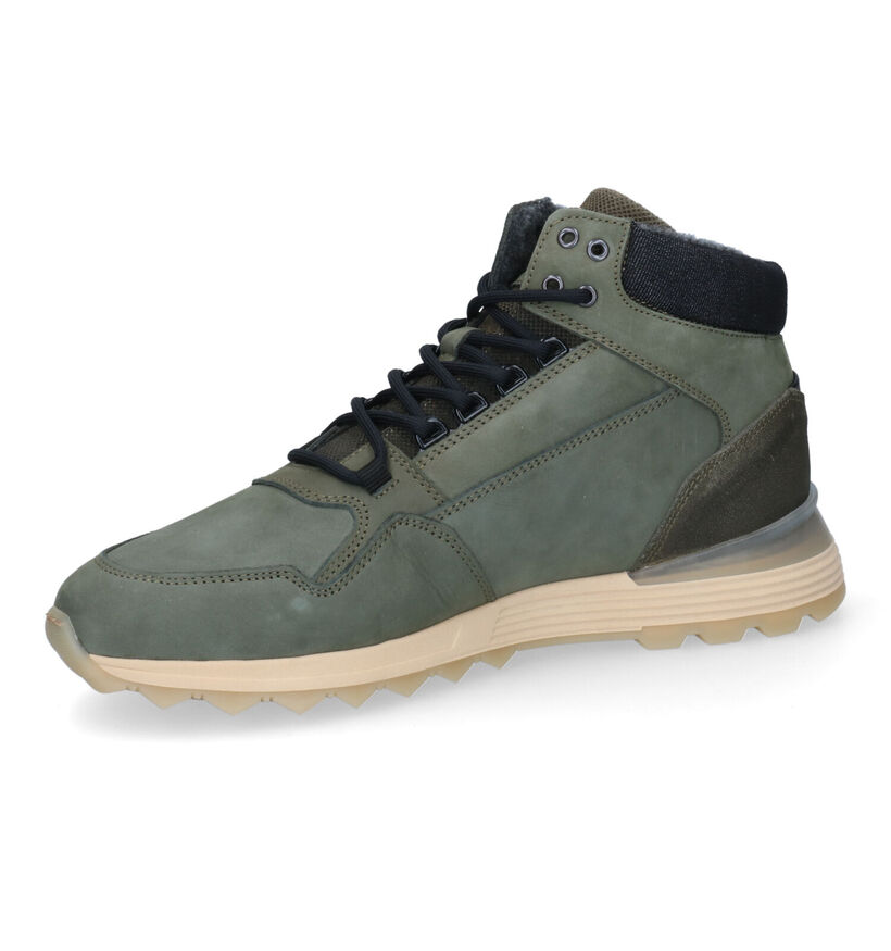 Bullboxer Chaussures hautes en Vert kaki pour hommes (313098) - pour semelles orthopédiques