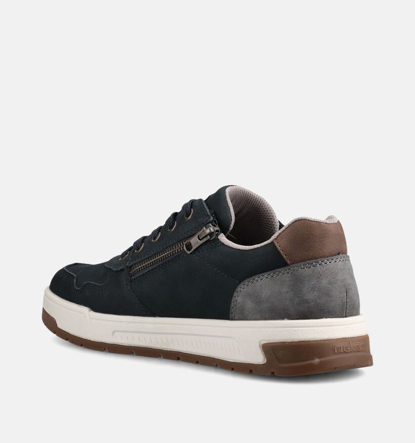 Rieker Baskets en Bleu fonc&eacute; pour hommes (367581) - pour semelles orthop&eacute;diques