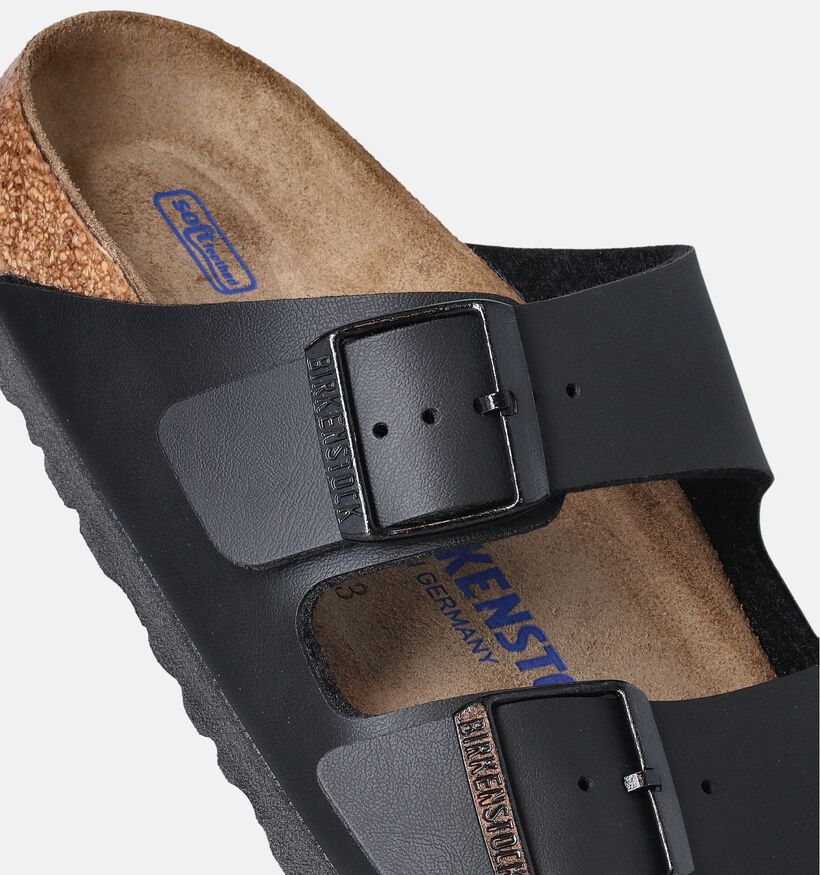Birkenstock Arizona Soft Footbed Zwarte Slippers voor dames (350915)