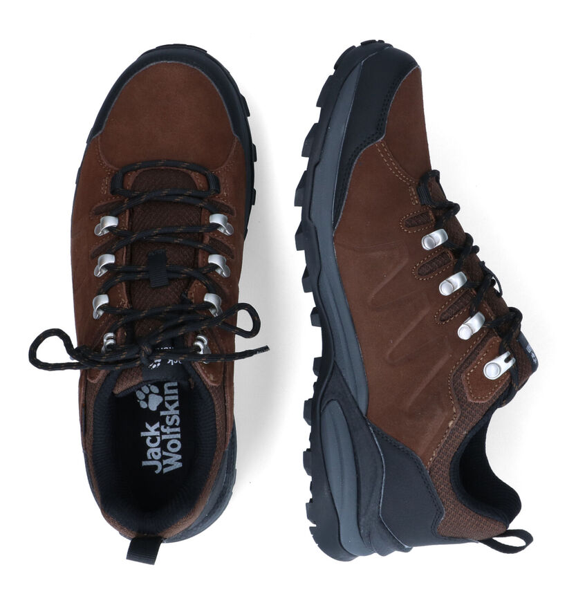 Jack Wolfskin Refugio Texapore Chaussures de randonnée en Khaki en daim (302188)
