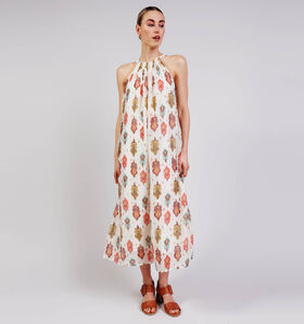 The Korner Witte Midi jurk voor dames (372455)