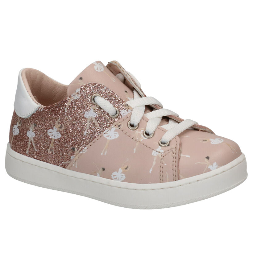 Roze Lage Sneakers K3 in leer (270852)