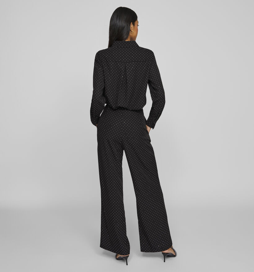 Vila Similetta Zwarte Wijde broek voor dames (348721)
