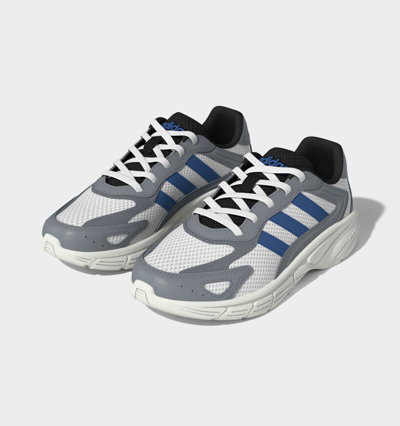 adidas Eclyptix 2000 Witte/Zilveren Sneakers voor jongens, meisjes (375413) - geschikt voor steunzolen