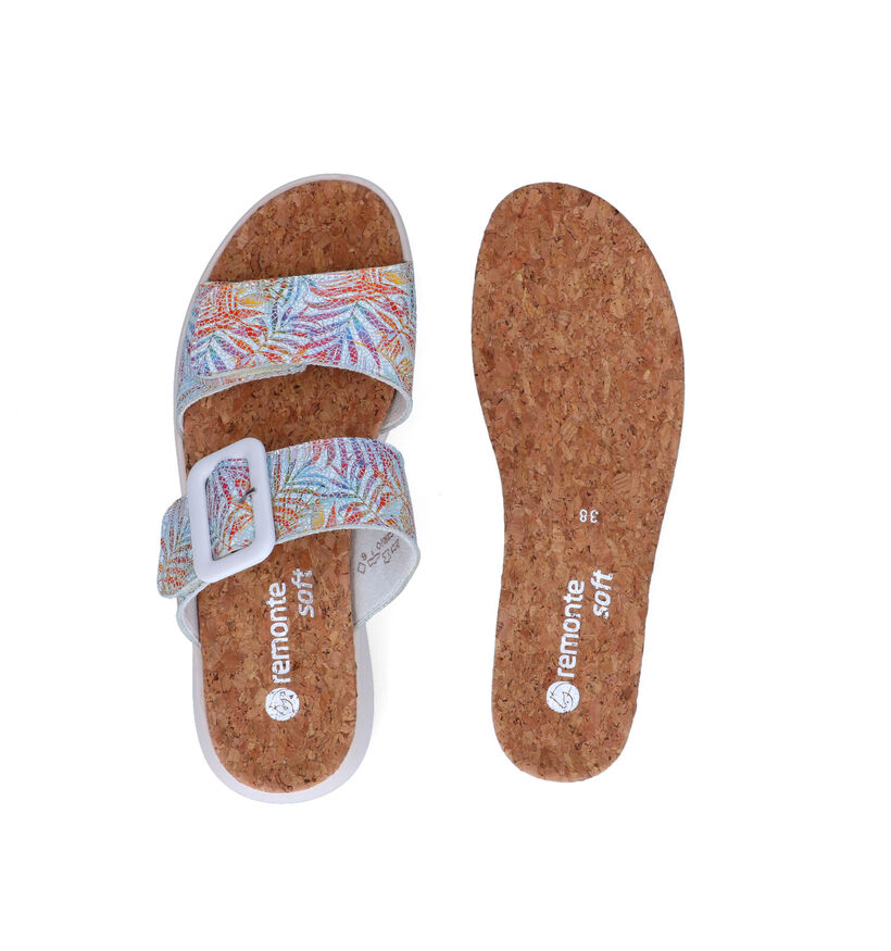 Remonte Blauwe Slippers in leer (306818)