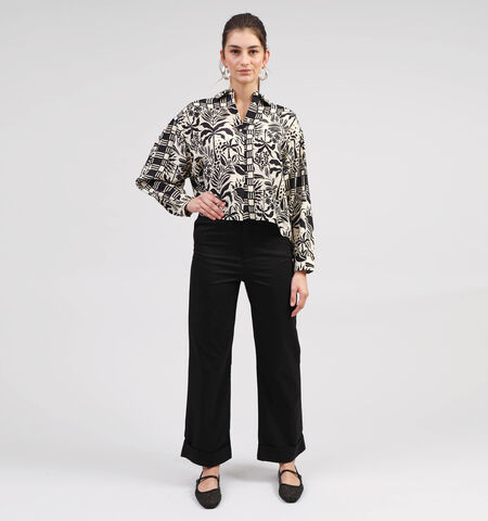 Rue Mazarine Broeken Zwart/Wit