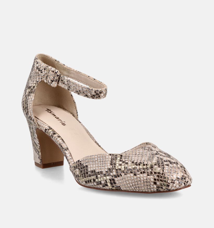 Tamaris Beige Pumps met bandje voor dames (367663)