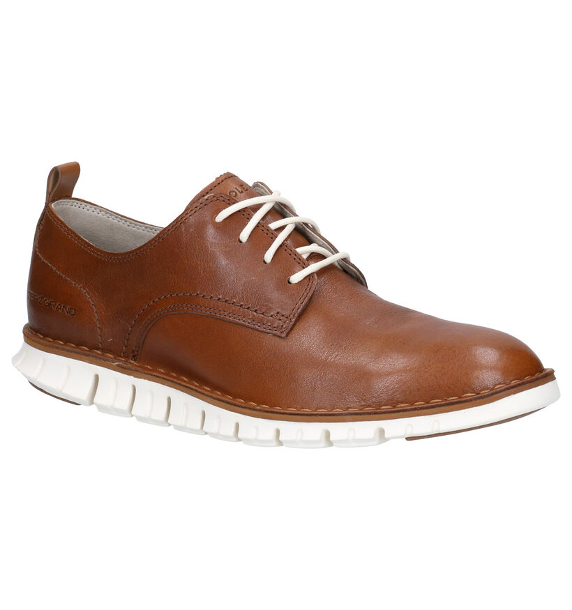 Cole Haan Chaussures à lacets en Cognac en cuir (267612)