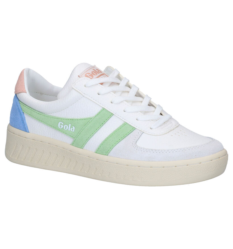 Gola Grandslam Trident Baskets en Blanc pour femmes (336374) - pour semelles orthopédiques