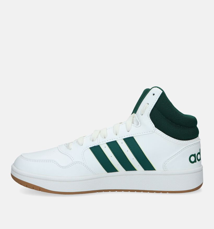 adidas Hoops 3.0 Mid Witte Hoge sneakers voor heren (329390)