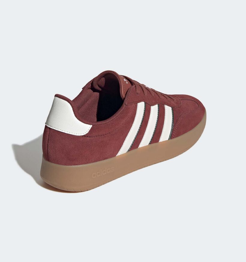 adidas Barreda Baskets en Bordeaux pour hommes, garçons (350208) - pour semelles orthopédiques