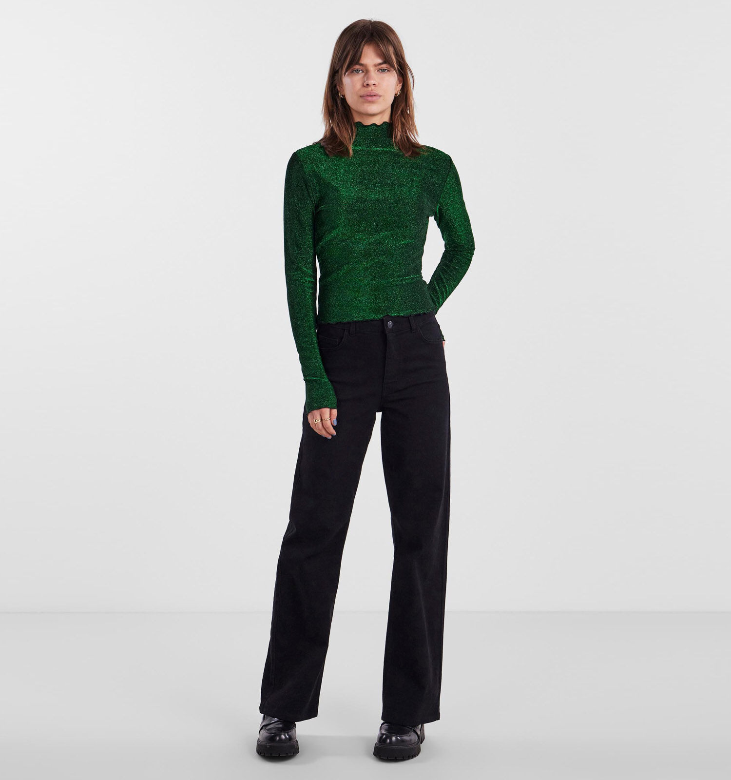 Groene longsleeve dames store