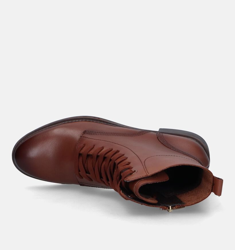 Tamaris Boots à lacets en Cognac pour femmes (342211) - pour semelles orthopédiques