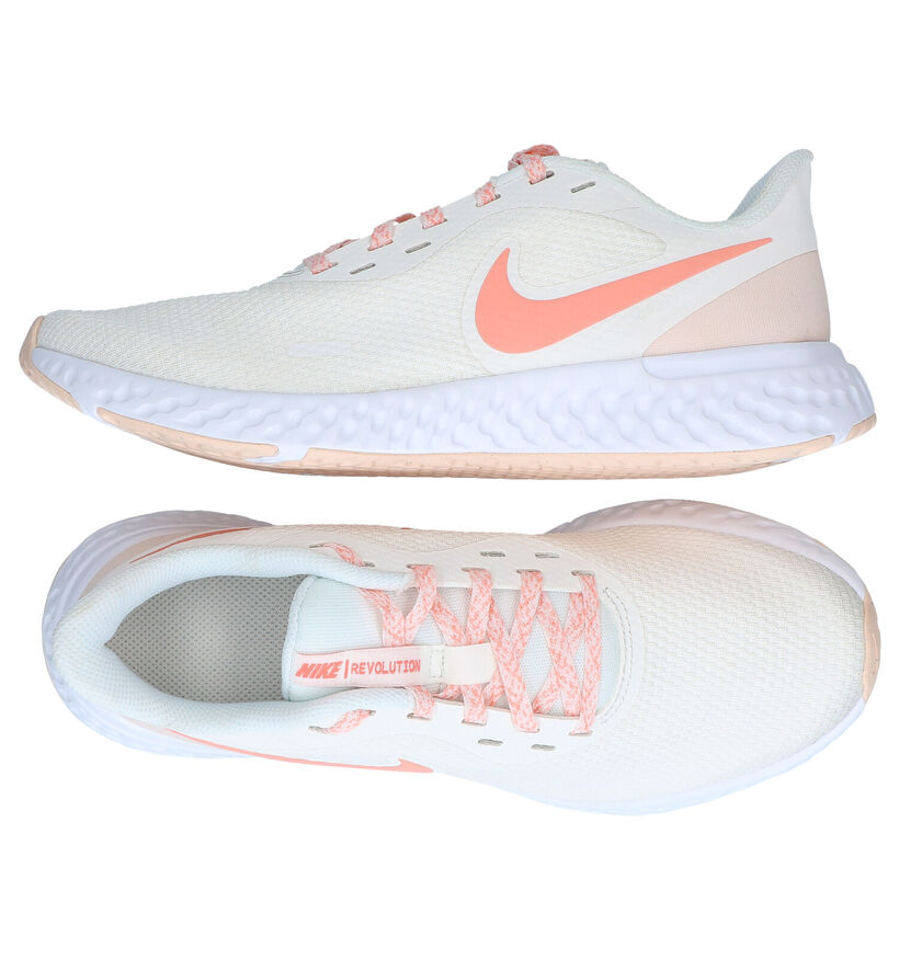 Nike Revolution 5 Zwarte Sneakers in kunstleer (290920)