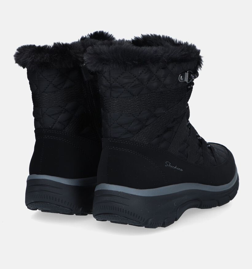 Skechers Easy Going Moro Street Bottes de neige en Noir pour femmes (346518)