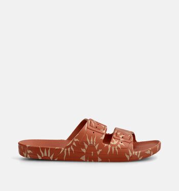 Freedom Moses Nu-pieds Beige/Or/Marron/Or rose