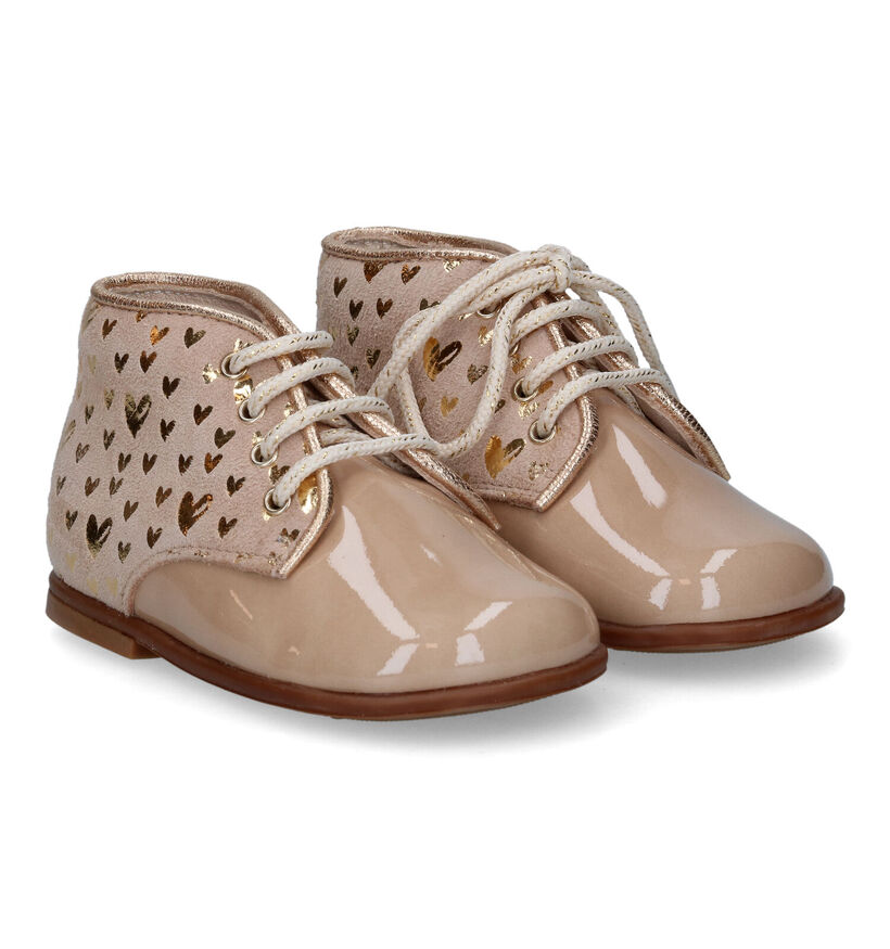 Beberlis Chaussures pour b&eacute;b&eacute; en Beige clair en nubuck (315690)