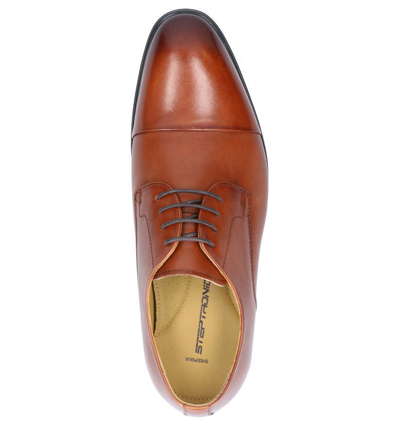 Steptronic Franco Cognac Veterschoenen in leer (283671)